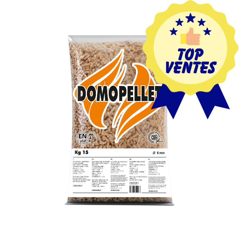 PELLETS DOMOPELLETPOWER RESINEUX DIN+ EN+